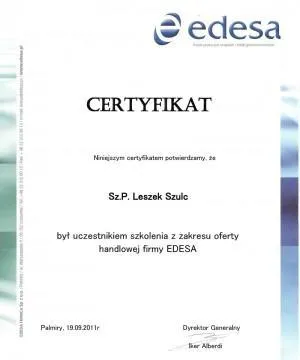 certyfikat-edesa-Leszek